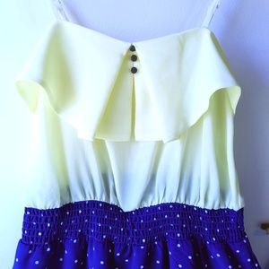 Yellow Polka Dot Picnic Dress